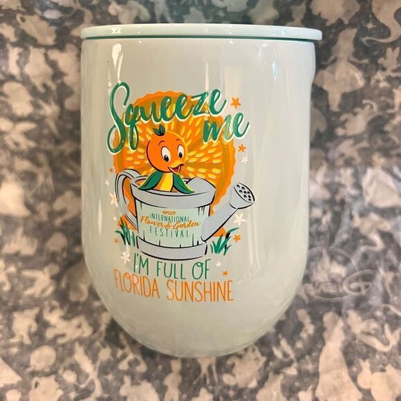 Orange Bird Stainless Steel Stemless Wine Cup Corkcicle NEW Epcot WDW Disney - Picture 4 of 4